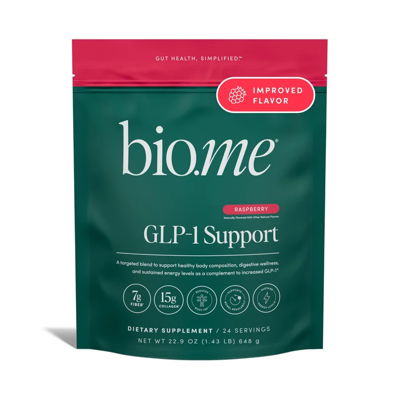 Bio.me GLP-1 Support Powder — Raspberry, 24 servings