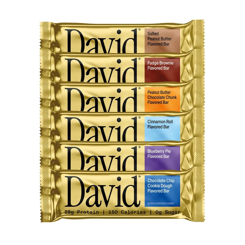 David Protein Bars — Variety, 6 pack