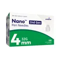 BD Nano 2nd Gen Pen Needles — 32G × 4 mm — box left