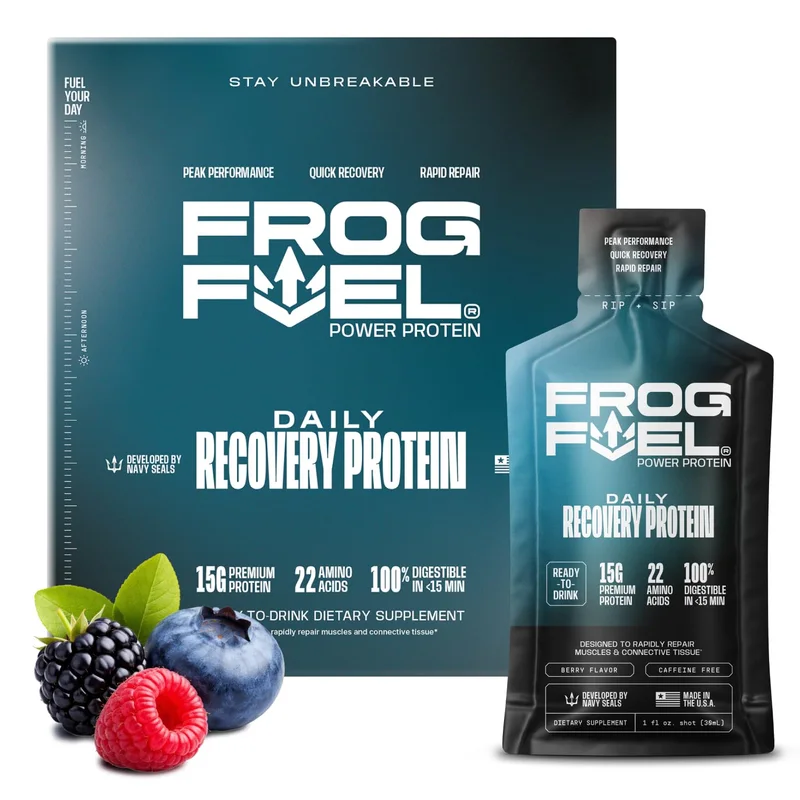 Frog Fuel Power Liquid Protein — Berry, 24 shots