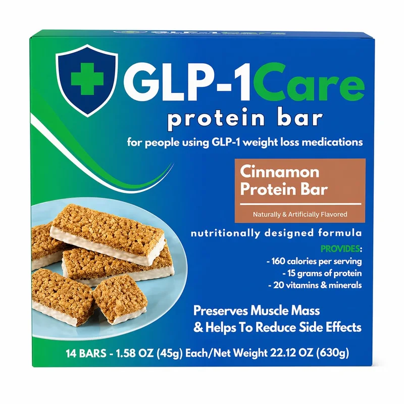 GLP-1Care Cinnamon Protein Bars — 14 servings