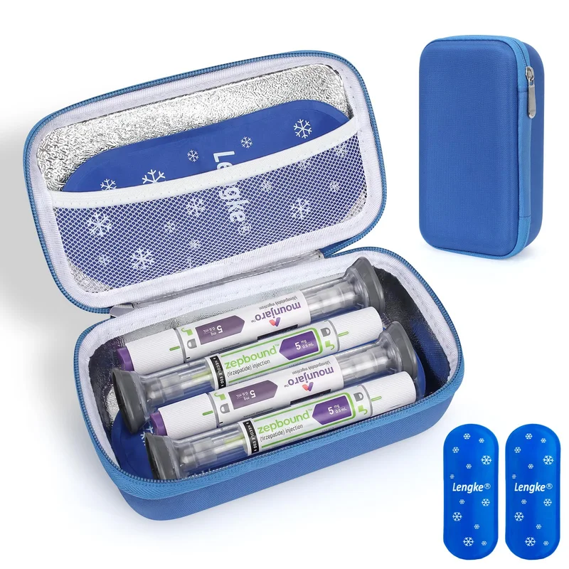 Leng Ke blue four-pen case