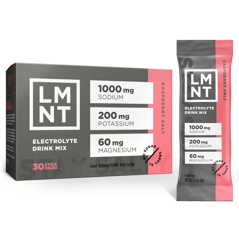 LMNT Zero Sugar — Raspberry Salt, 30 count