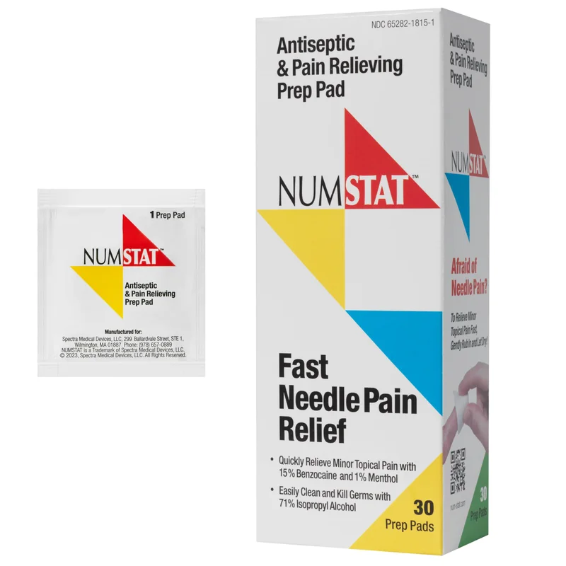 NUMSTAT Numbing Prep Wipes — 30 pads