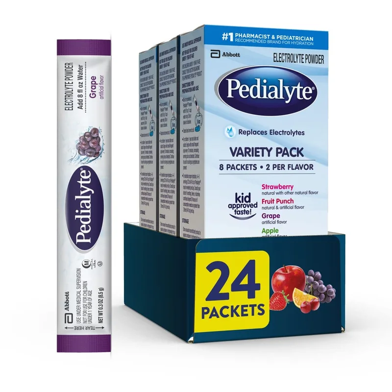 Pedialyte Electrolyte Powder — Variety, 24 count