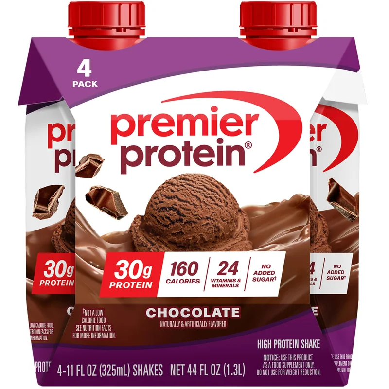 Premier Protein Shake — Chocolate, 4 pack