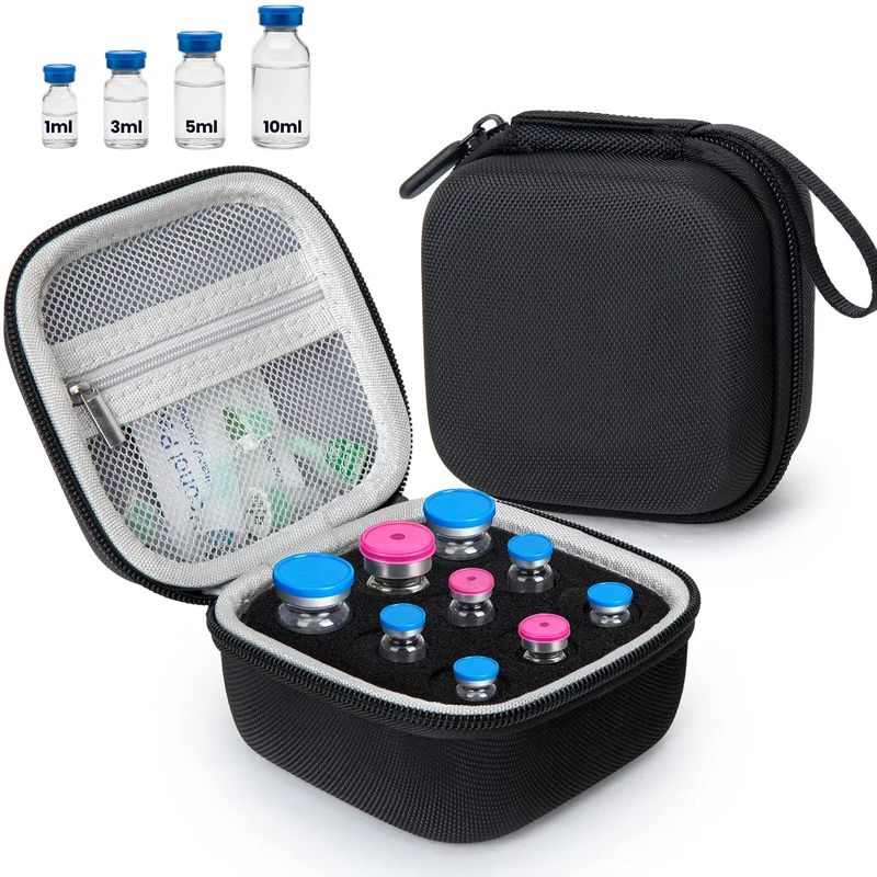 YOUSHARES 9-Slot Fridge Vial Case